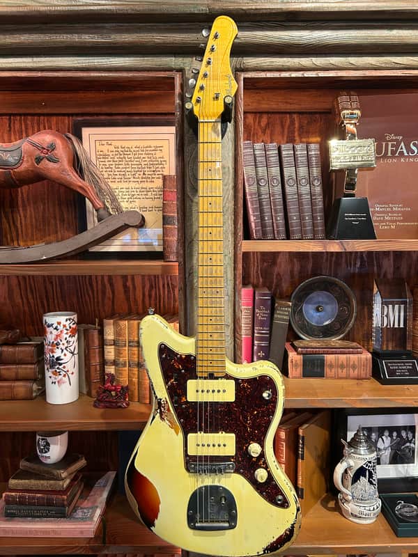 Shabat Leopard 2020s  - Aged Olympic White over 3-tone Sunburst image 1