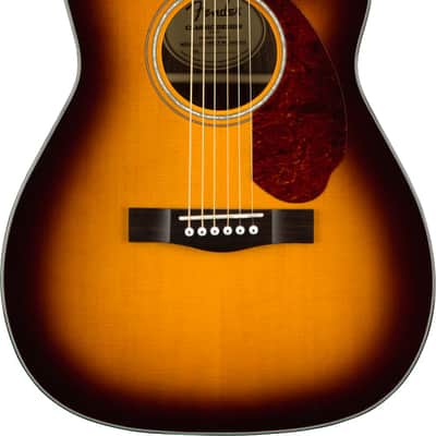 Fender CC-140SCE Concert Acoustic Guitar. Walnut Fingerboard, Sunburst w/case image 1