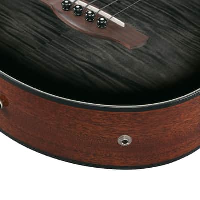 Ibanez AEGB25ETKH Acoustic Electric Bass - Transparent Black Sunburst High Gloss (AEGB25ETKH) image 9