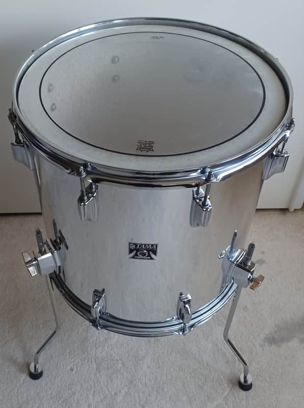 70's Tama Imperialstar 16" floortom hairline chrome image 1