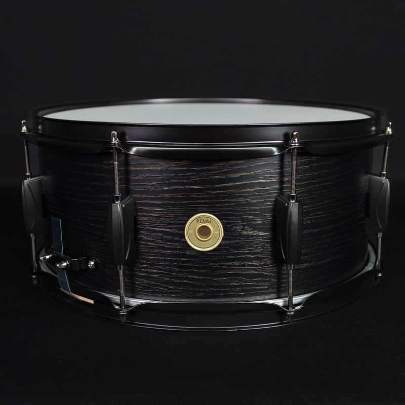 Tama Woodworks 14" x 6.5", 8-Ply Wood Snare, Black Oak Wrap image 1
