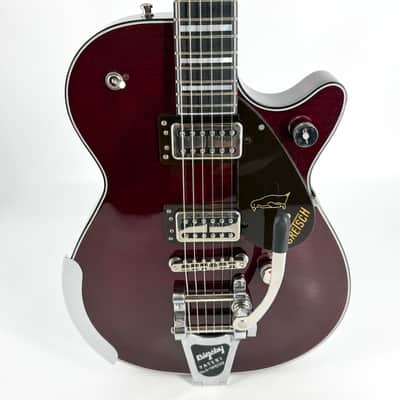 2026 Gretsch Nigel Hendroff Penguin G6134TFM-NH - Dark Cherry Metallic Flame image 6