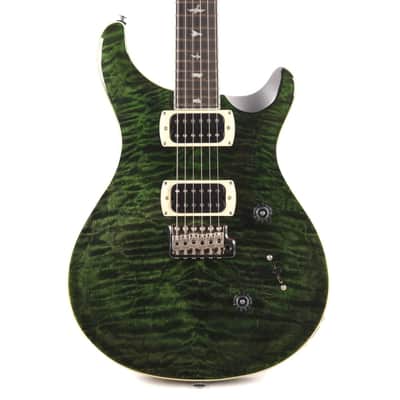 PRS SE Custom 24 Quilt Electric Guitar, Teal Black w/ Bag image 1