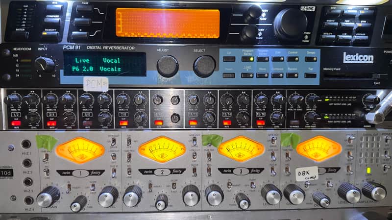 Lexicon PCM 91 Digital Reverberator 1990s - Black image 1
