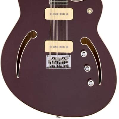 Reverend Airwave 12-string Electric Guitar - Metallic Bordeaux image 1