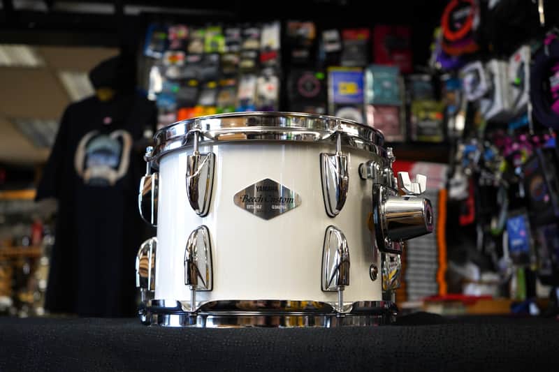 Yamaha/Japan Model #WTT-810J Beech Custom Series 10" Tom - White Lacquer | 7.5x10" image 1