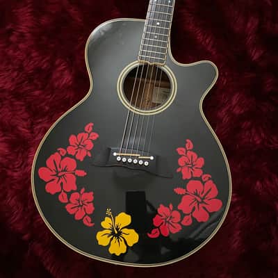 c.1980s Takamine NPT-108 Electric Acoustic Guitars “Black” image 1