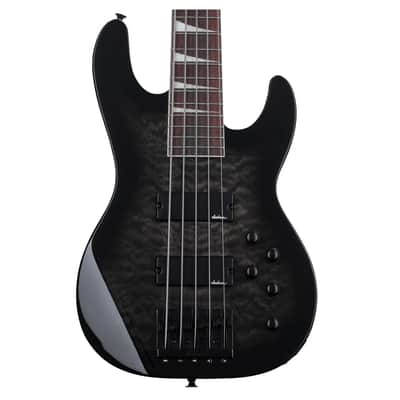 Jackson Concert Bass JS3VQ  Electric Guitar- Transparent Black -NEW image 1