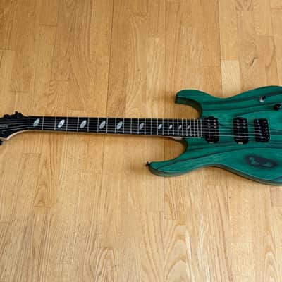 Caparison Dellinger II FX-AM Dark Green Matt With Case - Railhammer Pickups image 3