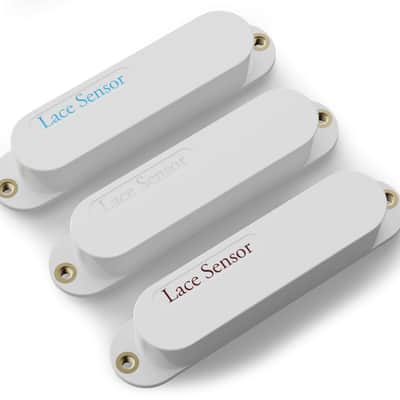 LACE Sensor "Blue Fire Set" 3-Pack Single Coil Pickups - White image 1