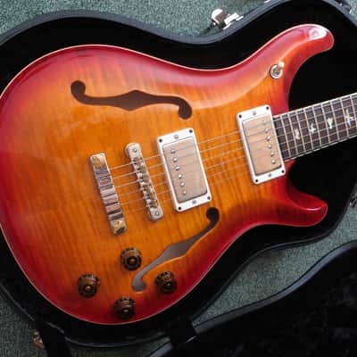 PRS McCarty 594 Hollowbody 2 Dark Cherry Burst 2021 - Dark Cherry Burst image 1