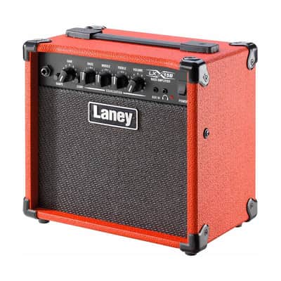 Laney 15 Watt Bass Guitar Combo Amplifier w/ 2 x 5" Woofers - Red - LX15B-RED image 4