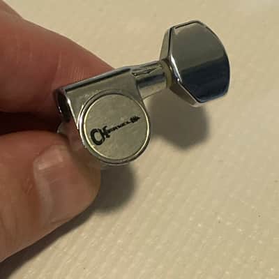 MIM Charvel Pro Mod 2H Chrome Tuners Tuning Pegs 6 In Line Dual Pin image 6