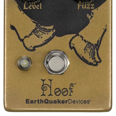 EarthQuaker Devices Hoof Fuzz Germanium/Silicon Hybrid Fuzz V2 Gold/Black image 1