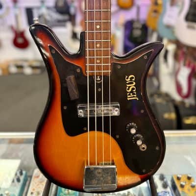 Teisco Shark Fin Bass Made In Japan, Burst Vintage '60s- Pre Owned image 3