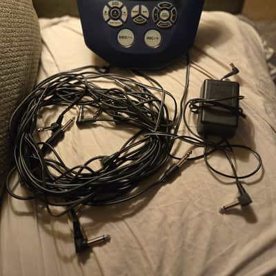Roland TD-6 V-Drums Module, Clamp, Base, Patch Cables, and Power Supply
