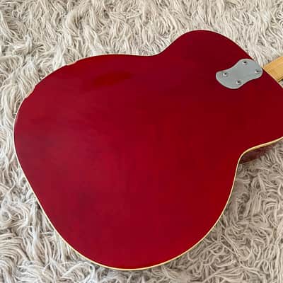 Vintage 1970s Mosrite of California D-40 D-50 Dobro Resonator Acoustic Guitar Red USA image 10