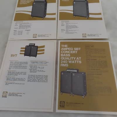 AMPEG 1969 FULL LINE COLOR CATALOGUE BROCHURE SVT BABY BASS SCROLL DAN ARMSTRONG EMMONS GRAMMER COMPLETE AMPEG COLLECTOR RARE CATALOG SALE!!$ image 10