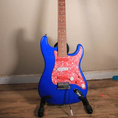 Custom Blue and Pink Guitar Stratocaster-Like image 1