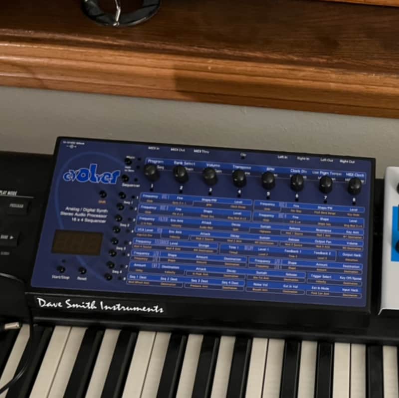 Dave Smith Instruments Evolver Desktop Monophonic Synthesizer 2002 - 2016 - Blue image 1