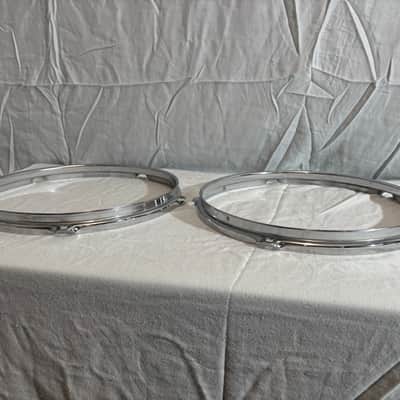 12” 5 Lug Chrome Drum Hoops (Pair) image 2