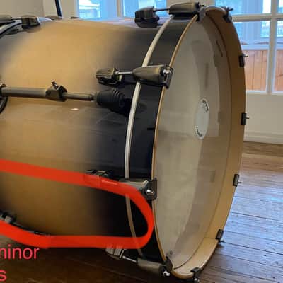 Ludwig Epic Funk Acoustic Drum 22" Natural Black Burst image 9