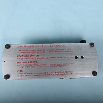 1990's Ernie Ball 6165 Stereo Volume Pan RED Pedal image 7