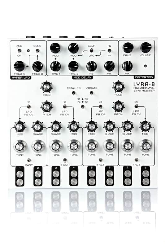 Soma Laboratory Lyra-8 ALUMINIUM Organismic Synthesizer; White image 1