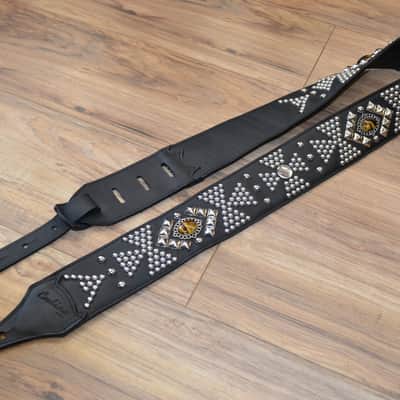 Carlino Custom Templar Tigereye Crystal Black Leather Strap image 2