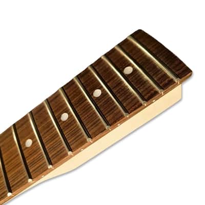 Baritone Electric Guitar Neck – 27" Scale, Maple / Rosewood, 22 Frets image 6