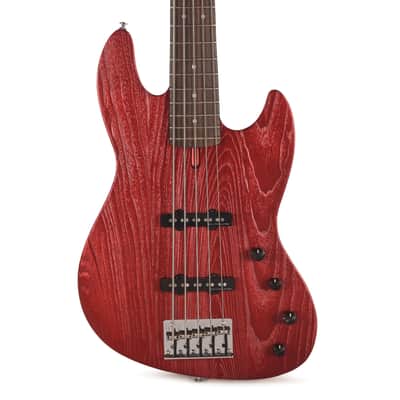 Sire Marcus Miller V6 5-String Mahogany/Ash Candy Apple Red image 2