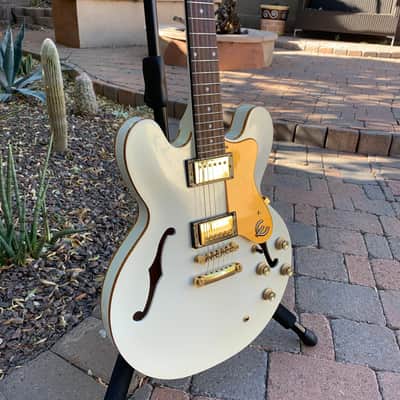 2011 Epiphone Custom Shop ES-335 Dot PW Royale Pearl White | Reverb
