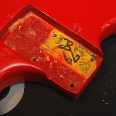 Fender Mustang Bass Guitar Torino Red Vintage 1966 Pre-Owned image 23
