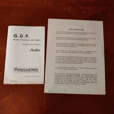 Rocktron ProRax G.D.P. Guitar Distortion With AGX Black | Reverb