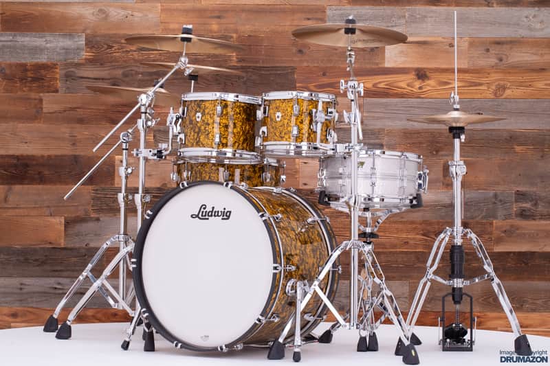 LUDWIG NEUSONIC 4 PIECE MOD 2 DRUM KIT, BUTTERSCOTCH PEARL image 1