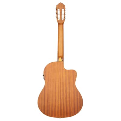 Ortega RCE131SN-L Family Series Pro Solid Cedar Top Mahogany Neck Cutaway Nylon 6-String Classical Acoustic-Electric Guitar w/Gig Bag For Left Hand Player image 5