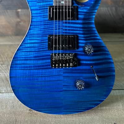 PRS Wood Library Custom 24 Flame Top  Brazilian Rosewood Fretboard!  - Aquamarine 411452 image 8