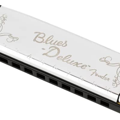 Fender Blues Deluxe 10-Hole Harmonica in the Key of C with Case image 1