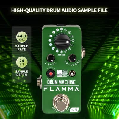 Flamma FC12 Drum machine Effects Pedal 48 Grooves Fill Function Tap Tempo Function Dual EQ Presets,price include the import duty for US buyer image 2