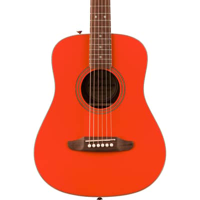 Fender California Standard Redondo Mini Acoustic Guitar - Spruce Top, Fiesta Red image 1
