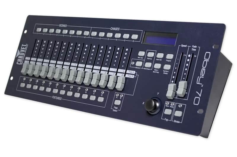 Chauvet DJ OBEY 70 Light/Fog DMX Lighting Controller+Pressure Sensitive Joystick image 1
