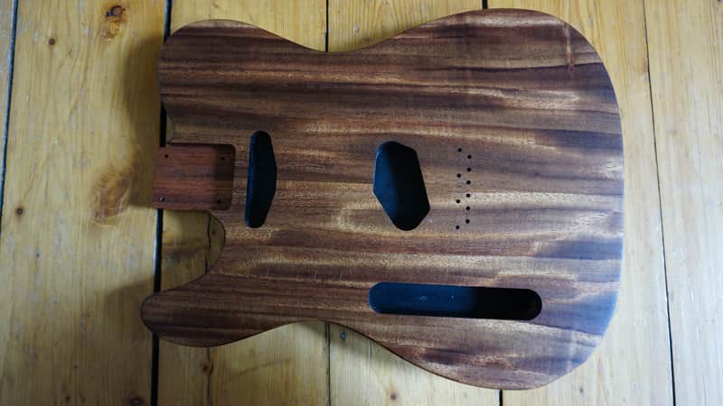 Custom Parota & Sapele Tele Body / Book-matched Parota Tele left handed telecaster 2022 image 1