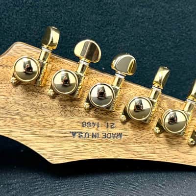 Dean Guitars - USA -ML - Custom - Black Limba Oil Finish (Korina) - Seymour Duncan Jazz & Jeff Beck / with Black Pickup Rings - Slim D Neck Profile - Reverse 6 Inline Headstock - Jumbo Jeskar Frets - Gold Hardware - w/OHSC - Call for Best Price !!! image 15