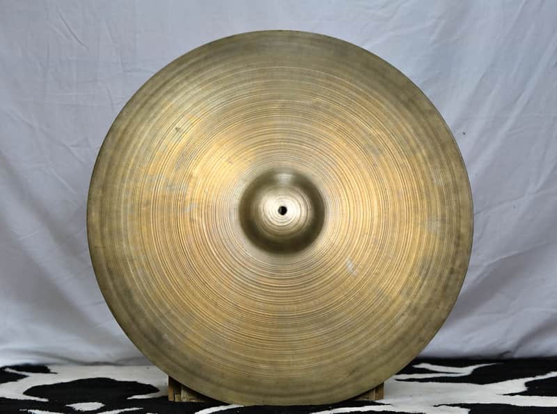 A. Zildjian 24" Small Stamp Ride Cymbal 1957 - 1960 image 1