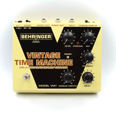 Behringer VM1 Vintage Time Machine Delay / Vibrato With Original Box Power Supply Guitar Effect Pedal S1100556520 image 3