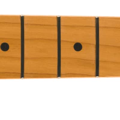 Fender Satin Roasted Maple Fat Stratocaster Neck 22 Medium Jumbo Frets 9.5" Maple U Shape image 1