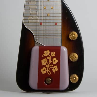 Gibson  BR-1 Ultratone Owned and Used by Elliott Sharp Lap Steel Electric Guitar (1951), original brown hard shell case. image 3