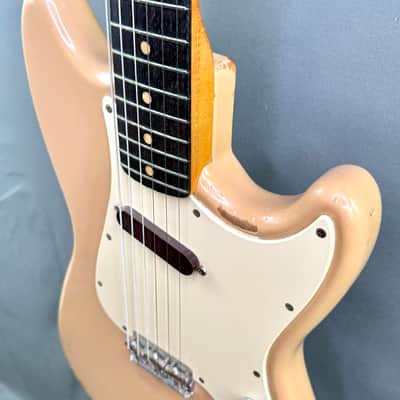 Fender Musicmaster *Clay Dot, Slab Board* 1960 - Desert Sand image 10