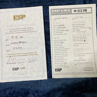 ESP USA M-III (beautiful quilt top!) image 21
