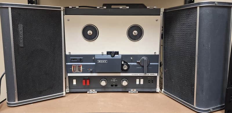 Sony Stereo Tapecorder 500A Tube Preamp image 1